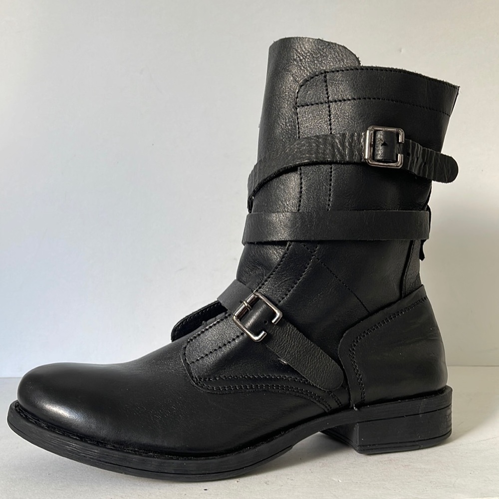 Diba  Womens Joyce Leather Bootie Black size US8.5M